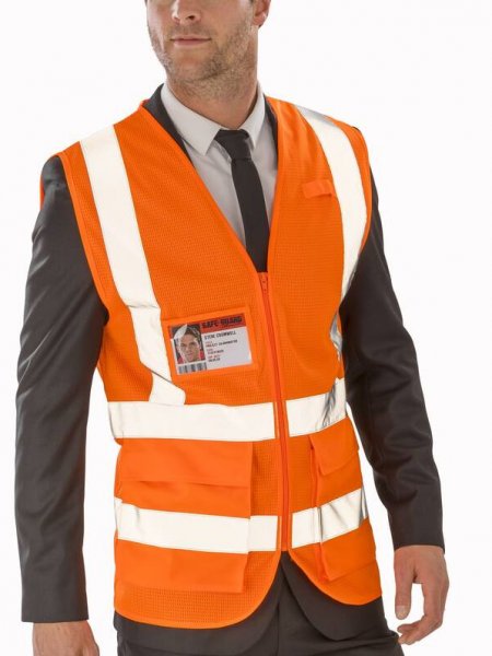 Gilet de sécurité haute visibilité RS479X en coloris Fluorescent Orange Gilet de sécurité haute visibilité RS479X en coloris Fluorescent Orange