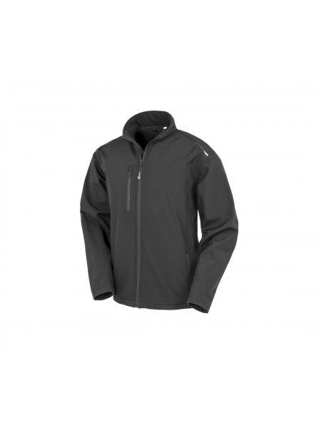 Veste Softshell Homme recyclée à personnaliser  Black