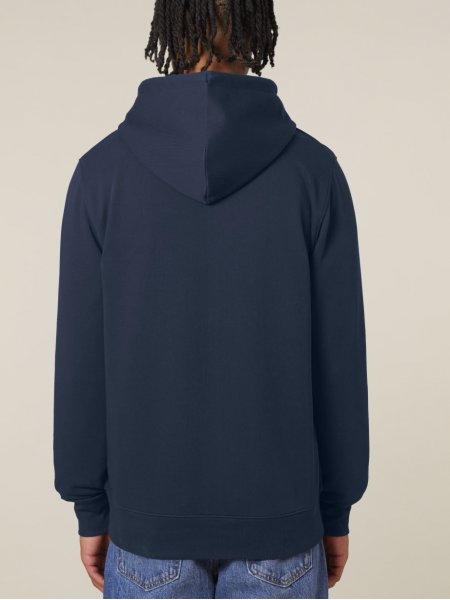 mannequin homme de dos portant le Sweat Connector 2.0 personnalisable mannequin homme de dos portant le Sweat Connector 2.0 personnalisable