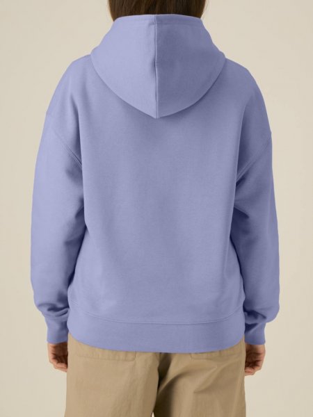 Visuel d'un mannequin femme portant le sweat mi-léger Chaser en colori violet - Dos