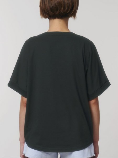 STTW089 dos black Femme portant le t-shirt Stanley / Stella Rocker référence STTW089 de couleur Black de dos