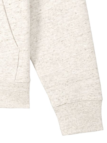 zoom sur la manche du sweat Cruiser 2.0 à personnaliser, en coloris eco-heather