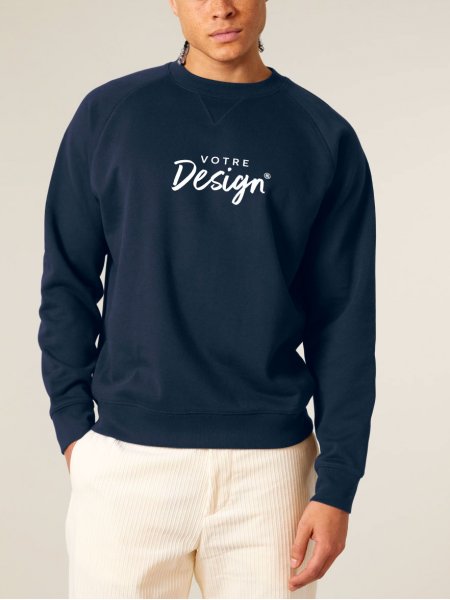 mannequin homme de face portant le Sweat Knoxer personnalisable mannequin homme de face portant le Sweat Knoxer personnalisable