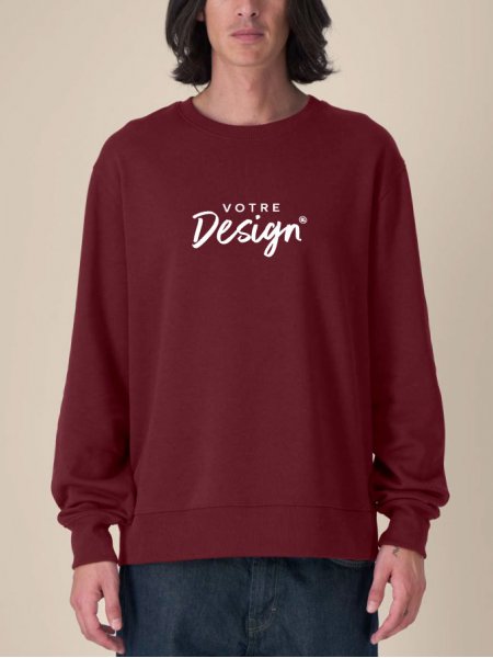 mannequin homme de face portant le Sweat Thinker personnalisable mannequin homme de face portant le Sweat Thinker personnalisable