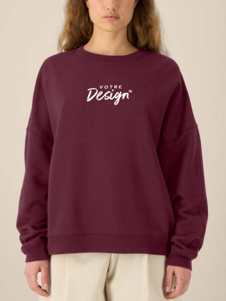 mannequin femme de face portant Sweat Stella Lianna personnalisable mannequin femme de face portant Sweat Stella Lianna personnalisable