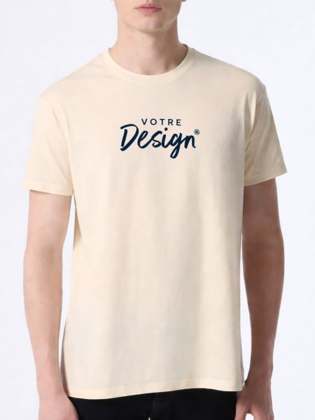 Vue de face tee-shirt Regent en coloris Natural à personnaliser avec votre logo