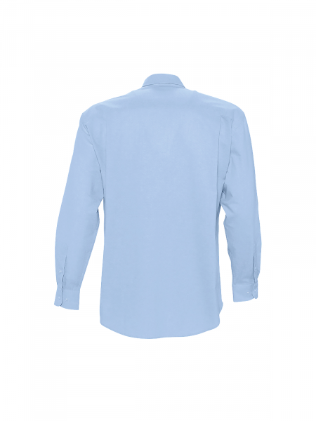 Dos de la chemise personnalisable Boston en coloris Ciel