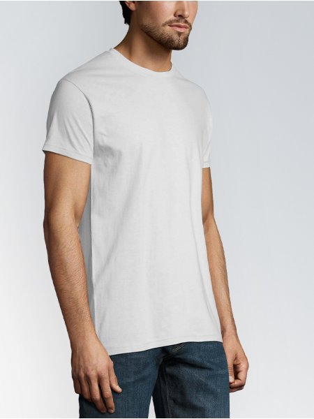 T shirt Imperial 11500 en coloris blanc vue de 3/4 T shirt Imperial 11500 en coloris blanc vue de 3/4