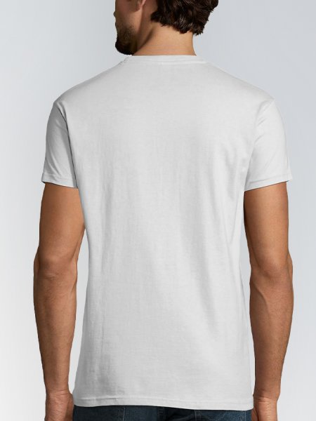 T shirt Imperial 11500 en coloris blanc vue de dos T shirt Imperial 11500 en coloris blanc vue de dos