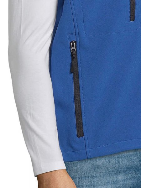 Zoom la poche de la veste Softshell sans manches Rallye en coloris Royal