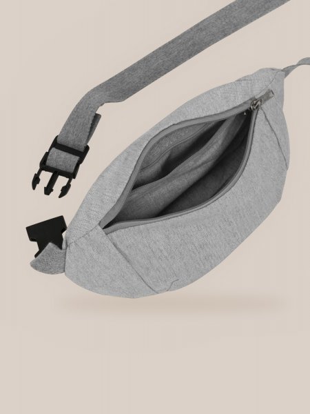 Sac banane Hip Bag Stanley/Stella STAU891 Heather Grey, intérieur doublé