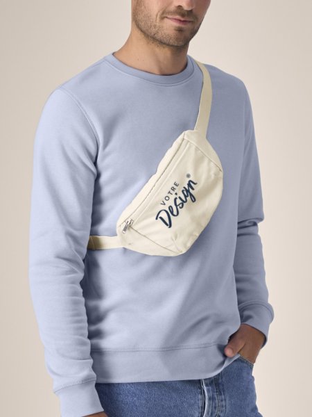 Sac banane Hip Bag Stanley/Stella STAU891 personnalisé avec votre logo, porté en bandoulière