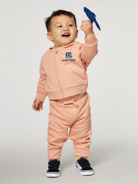 enfant avec sweat et jogging fraise-peche à personnaliser enfant avec sweat et jogging fraise-peche à personnaliser