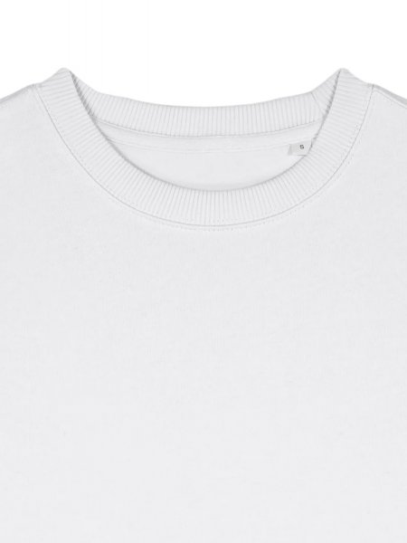 Zoom sur le col du sweat Radder 2.0 en coloris blanc Zoom sur le col du sweat Radder 2.0 en coloris blanc