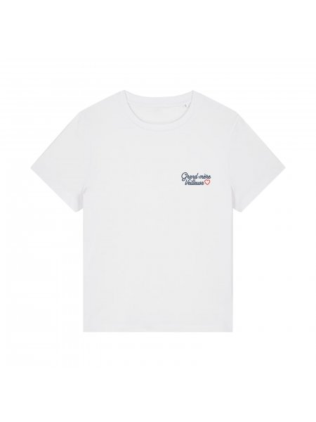 T-shirt femme Grand-mère veilleuse Blanc