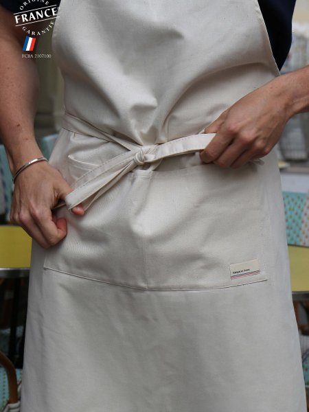 zoom sur la ceinture du Tablier Tanguy personnalisable 