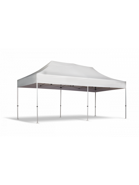 Tente barnum Pliante Premium 3x6 m personnalisable Blanc