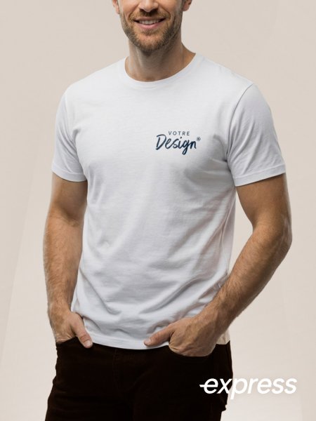 T-shirt blanc personnalisable en livraison express T-shirt blanc personnalisable en livraison express