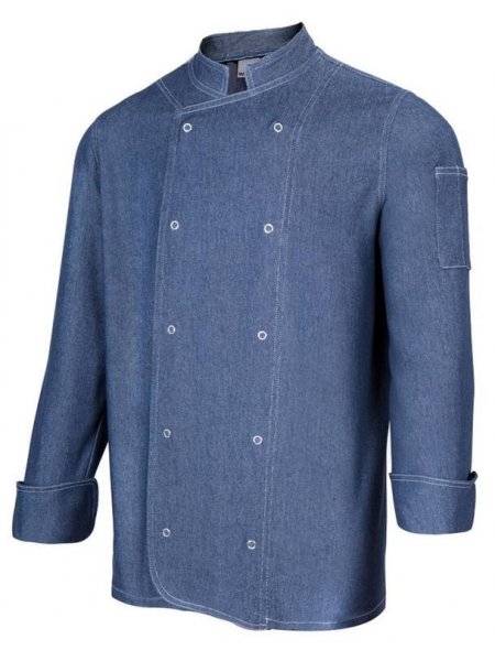 Veste de cuisine en denim personnalisable Denim