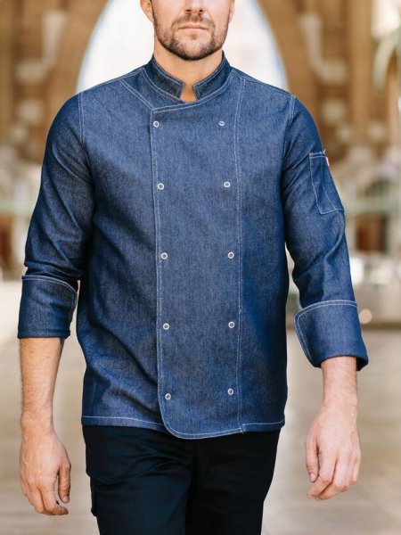 Veste de cuisinier en denim V5207 Veste de cuisinier en denim V5207