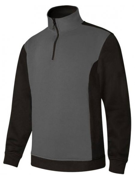 Sweat de travail col zippé Grey