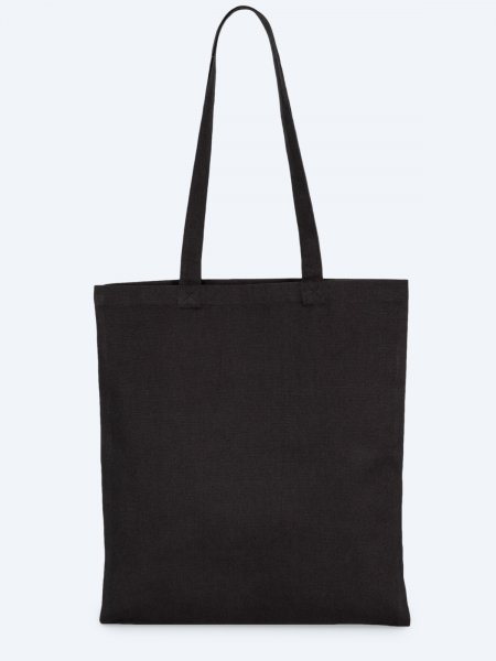 Sac shopping classique coton bio personnalisable Black