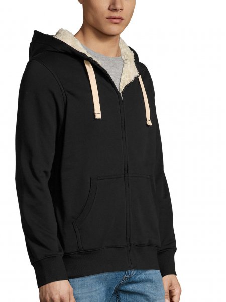 Veste Sherpa en coloris Noir Veste Sherpa en coloris Noir