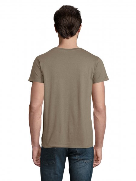 Dos du t-shirt Crusader en coton bio, coloris Khaki