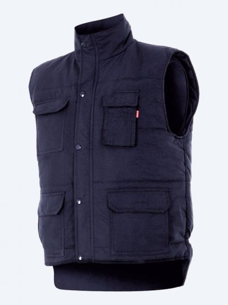 Bodywarmer matelassé multipoches bleu marine Bodywarmer matelassé multipoches bleu marine