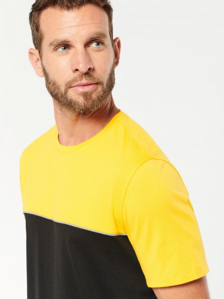 T-shirt bicolore de travail WK304 en coloris yellow T-shirt bicolore de travail WK304 en coloris yellow