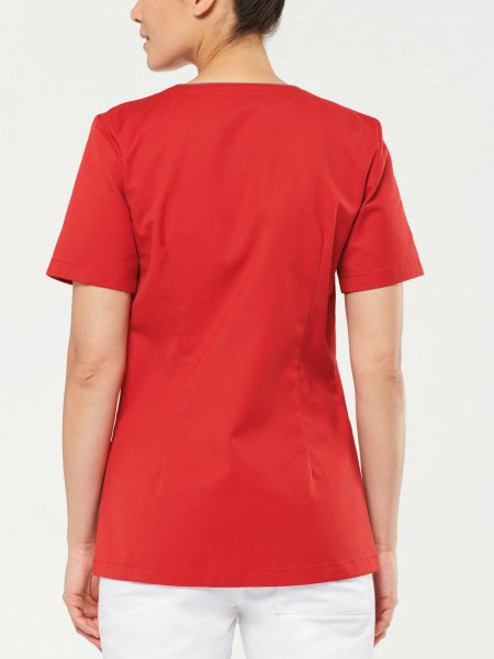 Dos de la blouse WK506 en coloris deep red Dos de la blouse WK506 en coloris deep red