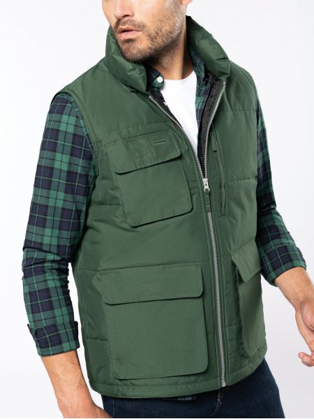 Bodywarmer matelassé WK615 en coloris Forest Green