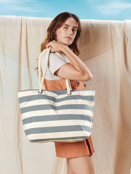 Sac de plage à personnaliser WM680 en coloris grey Sac de plage à personnaliser WM680 en coloris grey