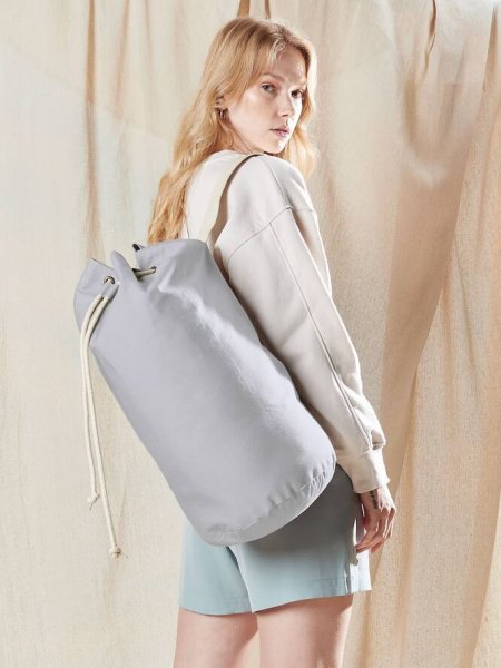Sac personnalisable en coton bio WM812 en coloris Light Grey