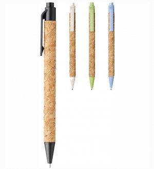 Stylos personnalisables en liège et paille de blé Stylos personnalisables en liège et paille de blé
