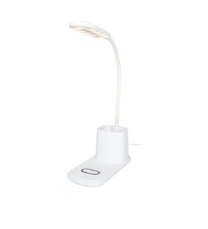 Lampe de bureau à personnaliser avec porte stylo et chargeur induction Lampe de bureau à personnaliser avec porte stylo et chargeur induction
