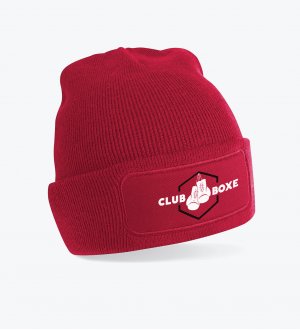 Le bonnet patch B445 à personnaliser en coloris Red Le bonnet patch B445 à personnaliser en coloris Red