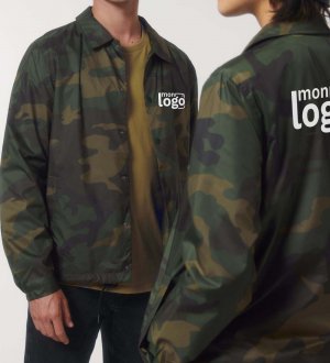 Veste camouflage recyclée Coacher AOP Veste camouflage recyclée Coacher AOP