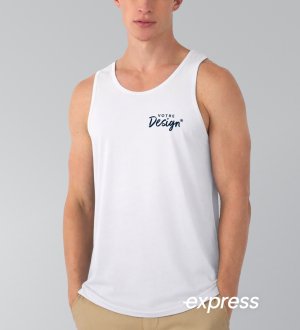 mannequin homme de face portant le débardeur homme personnalisable express