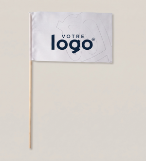 Drapeau à Main 70x45cm Personnalisé