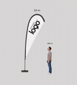 Fly Banner Goutte L Personnalisé - Pack Complet