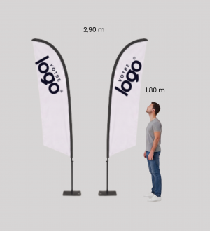 Fly Banner Voile Double Face Personnalisé - Pack Complet