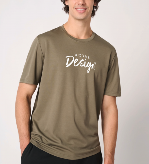 mannequin homme de face portant le T-shirt sport homme Mercury personnalisable