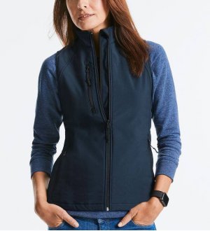 Gilet softshell pour femme en coloris navy