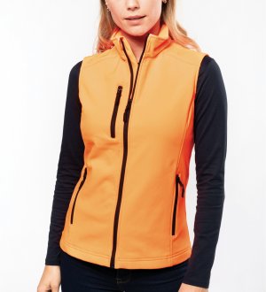 Bodywarmer femme softshell K404 coloris orange Bodywarmer femme softshell K404 coloris orange