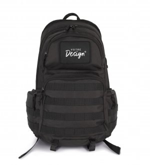 Sac à dos tactique urbain personnalisable de face avec votre design