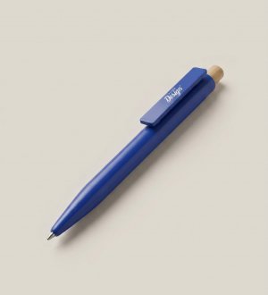 Stylo bille avec bouton poussoir en bambou personnalisable