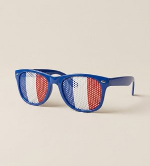 Lunettes avec des verres au couleurs des pays personnalisable