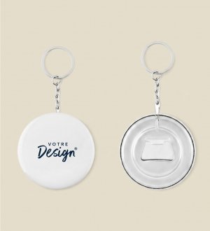 Décapsuleur porte-clés en métal personnalisable