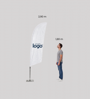 Fly Banner Voile S Personnalisé - Pack Complet